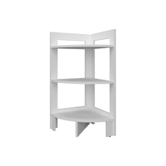 Gisela Corner Shelf With Three Shelves,White