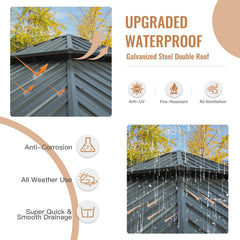 12' X 20' Hardtop Gazebo, Aluminum Metal Gazebo with Galvanized Steel Double Roof Canopy, Curtain and Netting, Permanent Gazebo Pavilion for Patio, Backyard, Deck, Lawn