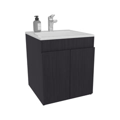 Bathroom Vanity 20.8" H, 2 Doors, Black Wengue - Bathroom