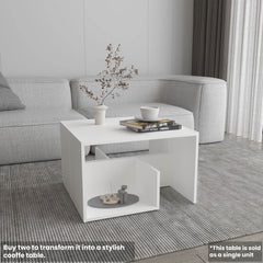 Side Table 25" H, 1 Shelf