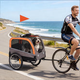 Foldable Animal Bike Trailer,Pet Cart Bicycle Carrier,Dog Bike Trailer