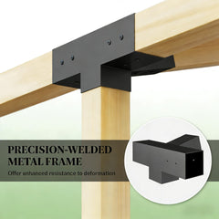 Outdoor Wall Mounts Pergola Kit,Slanted Pergola Brackets(Only Pergola Kit)