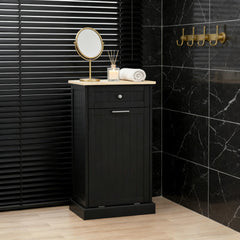 Storage Cabinet,Home Hidden Bin Cabinet(Trash can not included)