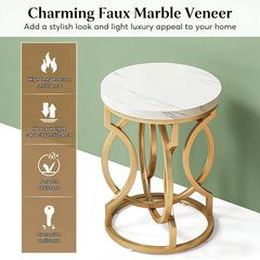 Small Couch Table,Round Bedside Table,End Table