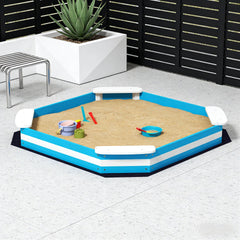 Sandbox,Kids Sandbox with Corner Seats