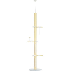 Cat Tree,4-Tier Floor to Ceiling Cat Tree