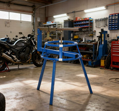 Motorcycle Tire Changing Stand,with Adjustable Bead Popper and Leverage Handle