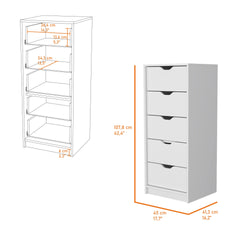 Raymer 2 Piece Bedroom Set, Nightstand + Dresser, White