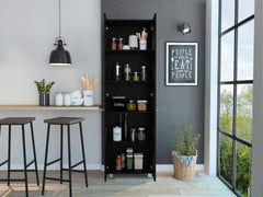 Pantry Cabinet Phoenix, Kitchen, Black