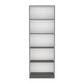 Bookcase 4-Shelves Benzoni, Office, Matt Gray / White