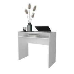 White Desk with Storage