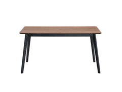 Rebi Walnut & Black Finish Dining Table