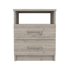 Oklahoma Nightstand,Two Drawers, One Shelf