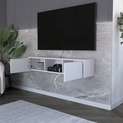 Floating Tv Stand Watson, Living Room, White