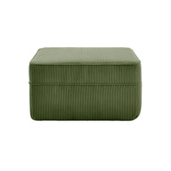 Martha Ottoman Corduroy -Green