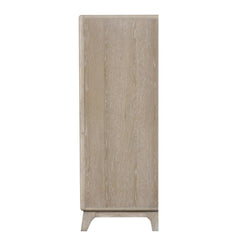 Transitional Style 1pc Chest Metal Handle Angled Legs English Dovetail Drawers Ball Bearing Glides Oak Finish Bedroom Furniture
