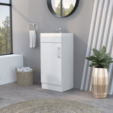 Madrid Bathroom Vanity in melamine with 1 door
