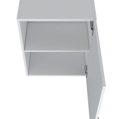 So- Hi Wall Cabinet in Melamine with One Door, White