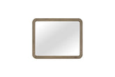 English Knotty Oak Inspired Landscape Mirror