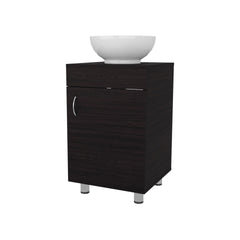 Wengue Bathroom Vanity with Integrated Sink