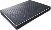 6-inch waterproof high-density foam mattress with navy blue diamond-quilted breathable fabric. Quilting ensures both style and airflow for cool sleep.Full size