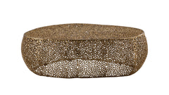 T3601-50 Oval Coffee Table Gold same as G150108425 (NJ inventory)