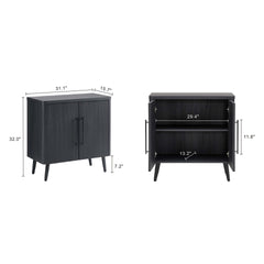 Accent Cabinet in Charcoal Gray