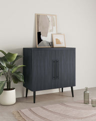 Accent Cabinet in Charcoal Gray