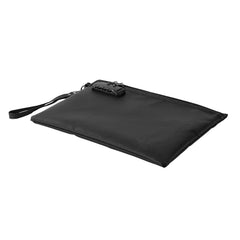 Fireproof Document Bag, 1832 ℉ Heat Insulated Fireproof & Waterproof Bag with Lock, Portable File Storage Security Organizer Home Office Travel Use, for Passports, Important Documents & Files