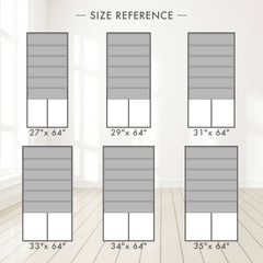 1-Piece 33x64" Total Blackout Cordless Roman Shade