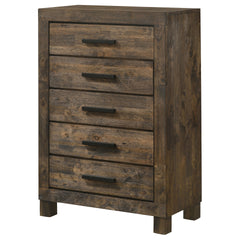 Bren Rustic Golden Brown 5-drawer Bedroom Chest