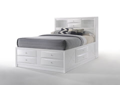 Ireland White Finish Queen Bed W/Storage
