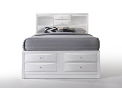 Ireland White Finish Queen Bed W/Storage