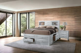 Ireland White Finish Queen Bed W/Storage