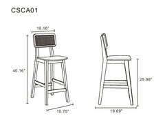 Counter Stool in Natural
