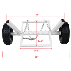 Heavy-Duty Log Dolly,log holder,white