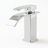 Single Handle Bathroom Faucet Lavatory Faucet Stainless Steel Single Hole-TP, Chrome