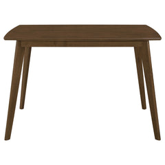 Retro Chestnut Dining Table with Angled Legs