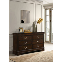 Frances Cappuccino 6-drawer Dresser