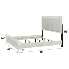 Jehoram Beige Linen & Beige Queen Bed