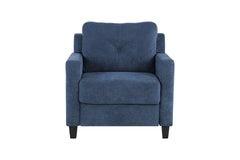 Horatio Navy Chenille Chair