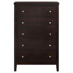 Payton Warm Brown 5-Drawer Chest