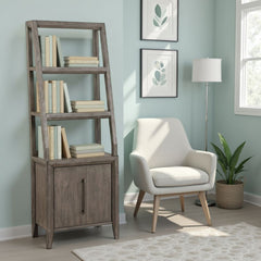 Avana Universal Bookshelf Pier, No Assembly Required, Smoky Greige Finish