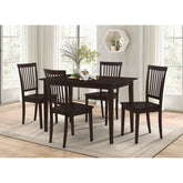 Stan Cappuccino 5-piece Dining Set