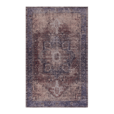 MAVAL Burgundy Washable Rug 2' x 3' Doormat Rug (Burgundy, 2' x 3')