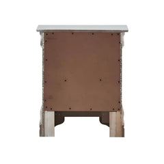 Sleek Silver Champagne Nightstand