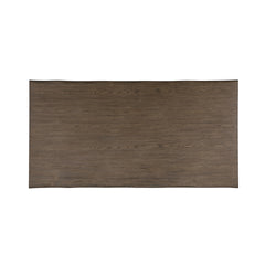 Black and Oak Finish Contemporary Dining Table 1pc Metal Base Wooden Furniture