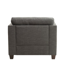 Laurissa Light Charcoal Linen Chair W/3 Pillows