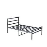 Metal Platform Bed frame with Headboard, Sturdy Metal Frame, No Box Spring Needed(Twin)