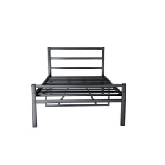 Metal Platform Bed frame with Headboard, Sturdy Metal Frame, No Box Spring Needed(Twin)